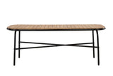 Aspen Tuintafel - 200 x 90cm - Naturel Hout - Rechthoekige Eetkamertafels - Rebellenclub