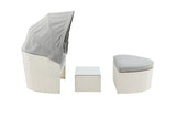 Brisko Loungebed - Wit - Ligstoelen - Rebellenclub