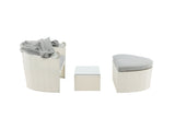 Brisko Loungebed - Wit - Ligstoelen - Rebellenclub