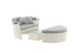 Brisko Loungebed - Wit - Ligstoelen - Rebellenclub