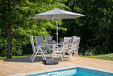 Camelli Tuinset met Parasol - Wit - Tuinsets - Rebellenclub