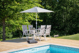 Camelli Tuinset met Parasol - Wit - Tuinsets - Rebellenclub