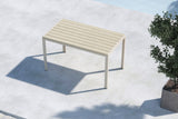 Cappero Tuintafel - 140 x 80 cm - Beige - Rechthoekige Tuintafels - Rebellenclub