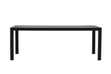 Cappero Tuintafel - 205 x 90 cm - Zwart - Rechthoekige Tuintafels - Rebellenclub
