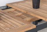 Castor Tuintafel - 152 x 90 cm - Zwart - Rechthoekige Tuintafels - Rebellenclub