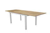 Castor Tuintafel - 224 x 100 cm - Wit - Rechthoekige Tuintafels - Rebellenclub