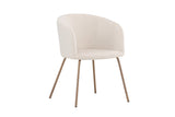Cerreto Eetkamerstoel - 55x78x55cm - Creme