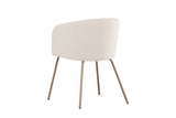 Cerreto Eetkamerstoel - 55x78x55cm - Creme