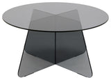 Circe Salontafel - ø80 cm - Rookglas - - Rebellenclub