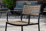 Clove Tuintoel - Set van 4 - Naturel Rattan - Tuinstoelen - Rebellenclub
