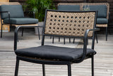 Clove Tuintoel - Set van 4 - Naturel Rattan - Tuinstoelen - Rebellenclub