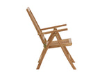 Crema Verstelbare Tuinstoel - Naturel Hout - Tuinstoelen - Rebellenclub