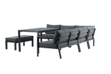 Dalia Hoekloungeset - Zwart - Loungesets - Rebellenclub