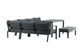Dalia Hoekloungeset - Zwart - Loungesets - Rebellenclub