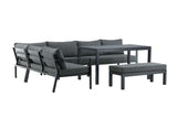 Dalia Hoekloungeset - Zwart - Loungesets - Rebellenclub