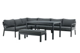 Dalia Hoekloungeset - Zwart - Loungesets - Rebellenclub