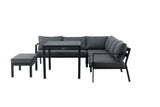 Dalia Hoekloungeset - Zwart - Loungesets - Rebellenclub