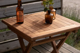 Eden Buiten Bijzettafel - 50 x 50cm - Naturel Hout - Bijzettafels - Rebellenclub