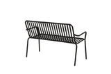 Electra Tuinbankje - 130 x 64 cm - Zwart - Tuinbanken - Rebellenclub