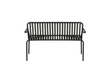 Electra Tuinbankje - 130 x 64 cm - Zwart - Tuinbanken - Rebellenclub