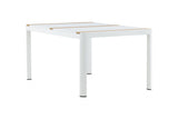 Ferna Tuintafel - 150 x 90cm - Wit - Rechthoekige Eetkamertafels - Rebellenclub