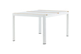 Ferna Tuintafel - 150 x 90cm - Wit - Rechthoekige Eetkamertafels - Rebellenclub