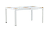 Ferna Tuintafel - 150 x 90cm - Wit - Rechthoekige Eetkamertafels - Rebellenclub