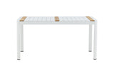 Ferna Tuintafel - 150 x 90cm - Wit - Rechthoekige Eetkamertafels - Rebellenclub