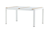 Ferna Tuintafel - 150 x 90cm - Wit - Rechthoekige Eetkamertafels - Rebellenclub