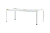 Ferna Tuintafel - 200 x 100cm - Wit - Rechthoekige Eetkamertafels - Rebellenclub