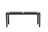 Ferna Tuintafel - 200 x 100cm - Zwart - Rechthoekige Eetkamertafels - Rebellenclub