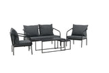 Flow Hoekloungeset - Zwart - Loungesets - Rebellenclub