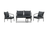 Flow Hoekloungeset - Zwart - Loungesets - Rebellenclub