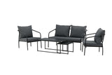 Flow Hoekloungeset - Zwart - Loungesets - Rebellenclub