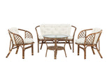 Fresco Loungeset - Walnoot Rattan  - Loungesets - Rebellenclub