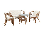 Fresco Loungeset - Walnoot Rattan  - Loungesets - Rebellenclub