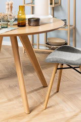 Eetkamerstoel Pescara - Set van 2 - Grijs Bouclé - Eetkamerstoelen - Rebellenclub