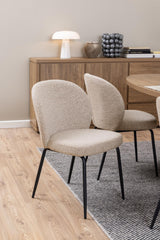 Eetkamerstoel Bodo - Set van 2 - Beige - Eetkamerstoelen - Rebellenclub