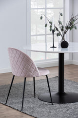 Carrara Eetkamertafel Rond Ø110cm - Zwarte poot - Eetkamertafels - Rebellenclub