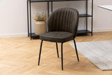 Eetkamerstoel Bodo - Set van 2 - Antraciet - Eetkamerstoelen - Rebellenclub