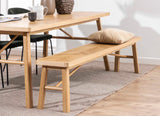 Bankje voor Eetkamertafel Esbjerg Visgraat - Eiken fineer - Eetkamerbanken - Rebellenclub