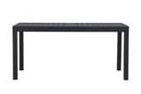Grano Tuintafel - 160 x 100 cm - Zwart - Rechthoekige Tuintafels - Rebellenclub
