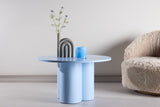 Grenaa Salontafel - ⌀80cm - Blauw - - Rebellenclub
