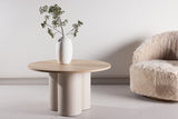 Grenaa Salontafel - ⌀80cm - Whitewash