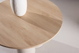 Grenaa Salontafel - ⌀80cm - Whitewash