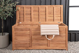 Halon Kussen Opbergbox - 130 x 50cm - Naturel Hout - Opbergbox kussens - Rebellenclub