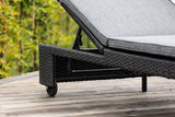 Haven Tweepersoons Tuin Ligbed - Zwart - Ligstoelen - Rebellenclub