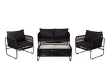 Hibis Loungeset - Zwart - Loungesets - Rebellenclub