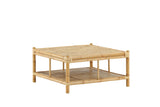 Hydra Buiten Salontafel -  90 x 90cm - Naturel Bamboe - Salontafels - Rebellenclub