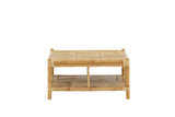 Hydra Buiten Salontafel -  90 x 90cm - Naturel Bamboe - Salontafels - Rebellenclub